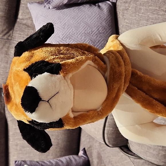 KIDS NEW FASHION ANIMAL HAT DOG BROWN AND BLACK SIZE FITS ALL INSULATED. - Picture 7 of 7